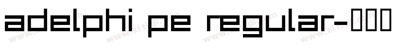 adelphi pe regular字体转换